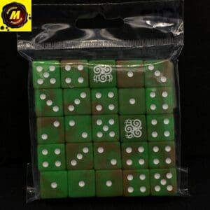 Wild Hunter, Lush Green, Matte SQUARE, 16mm (x25) - #BOD547
