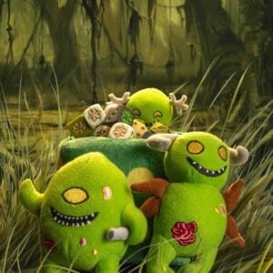 40k - Chaos, Nurgle, Diseased Plushie Dice Bag- #BOD603