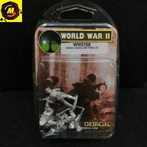 British Infantry with Rifles (x4) (WW2159) (NIB) - #WW2159