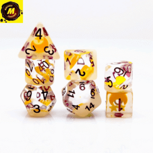 Oldest Products - Glow in the Dark Moon and Star RPG Dice Set - #fbg2350