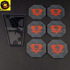 Kill Team Objective Markers and Measuring Tool (x6+1) - #165570